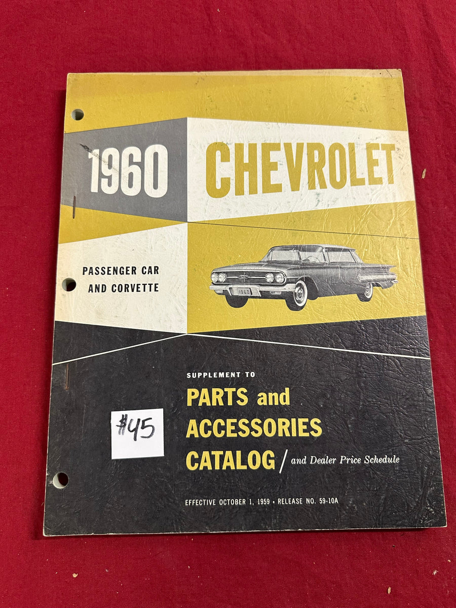 1960 CHEVROLET PARTS AND ACCESSORIES CATALOG Forbush Vintage Auto Parts