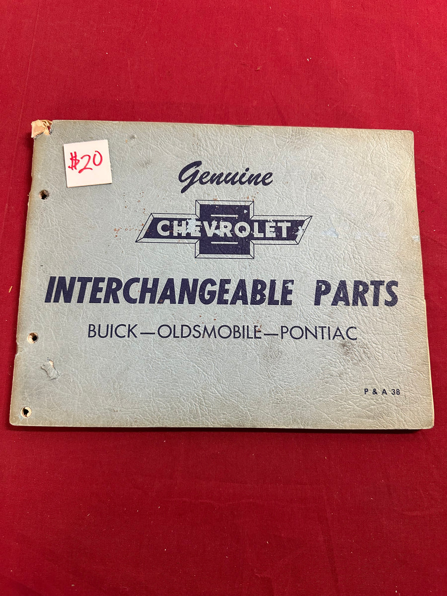 CHEVROLET INTERCHANGEABLE PARTS BOOK Forbush Vintage Auto Parts