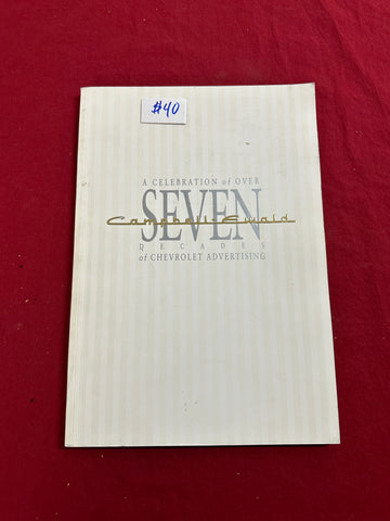 A CELEBRATION OF OVER SEVEN DECADES CHEVROLET ADVERTISEMENT BOOK