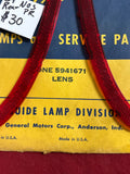 1954 CHEVROLET NOS REAR TAIL LIGHT REFLECTORS