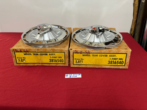 1962 CHEVROLET NOS SS HUBCAPS PAIR