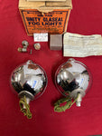 1946-48 CHEVROLET NOS UTILITY FOG LIGHTS ONE AMBER ONE RED