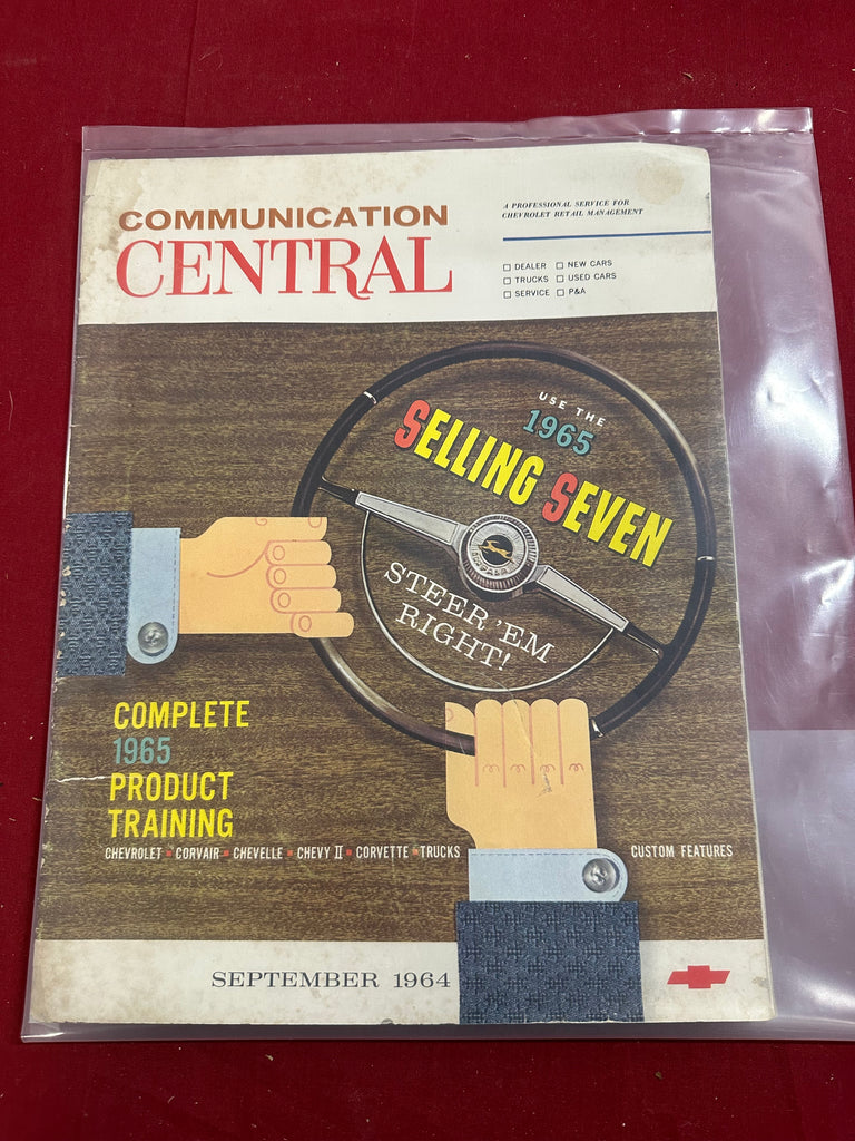 1965 CHEVROLET PRODUCT TRAINING COMMUNICATION CENTRAL CATALOG Forbush