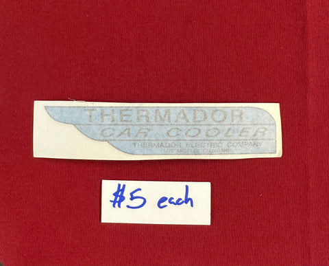 THERMADOR CAR COOLER DECAL