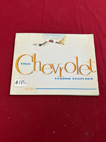 1960 CHEVROLET CUSTOMER FEATURES BOOK