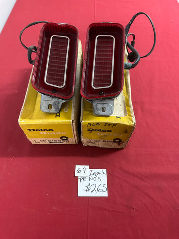 1969 CHEVROLET NOS IMPALA TAILLIGHTS