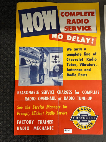 CHEVROLET RADIO POSTER
