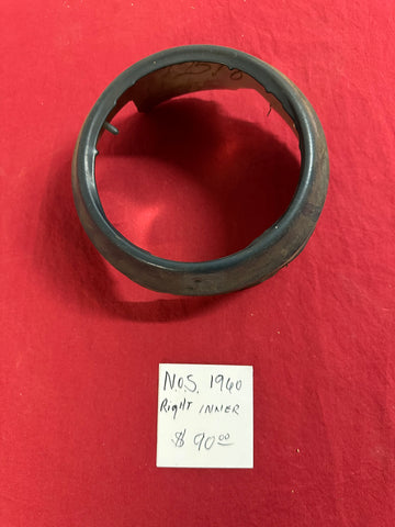 1960 CHEVROLET NOS RIGHT INNER HEADLIGHT BEZEL