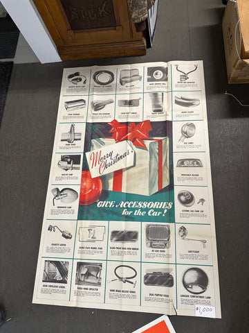 CHEVROLET MERRY CHRISTMAS ACCESSORIES POSTER