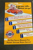 CHEVROLET RADIO POSTER