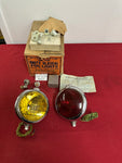 1946-48 CHEVROLET NOS UTILITY FOG LIGHTS ONE AMBER ONE RED