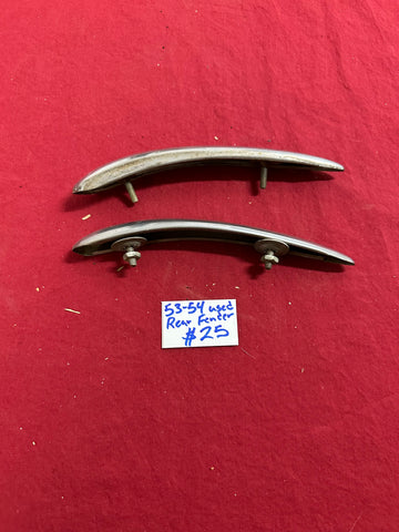 1953-54 CHEVROLET USED REAR FENDET MOLDINGS
