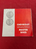 CHEVROLET MASTER SIX BOOKLET