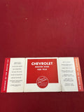 CHEVROLET MASTER SIX BOOKLET