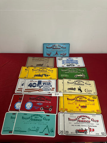 SET OF 18 LICENSE PLATES