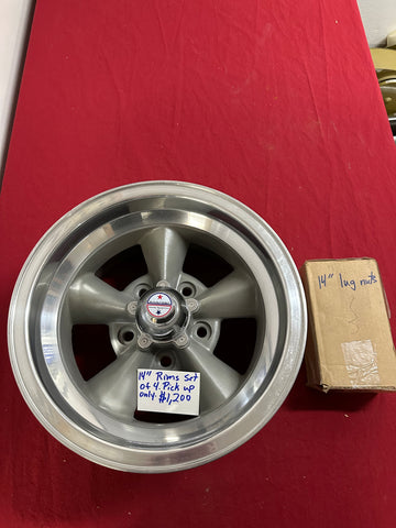 SET OF FOUR 14” AMERICAN RACING RIMS