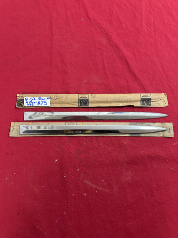 1951-52 CHEVROLET NOS REAR 4 DOOR MOLDINGS