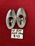 1941 CHEVROLET REAR SEAT STRAP BEZELS