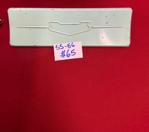 1955-56 CHEVROLET RADIO DELETE PLATE