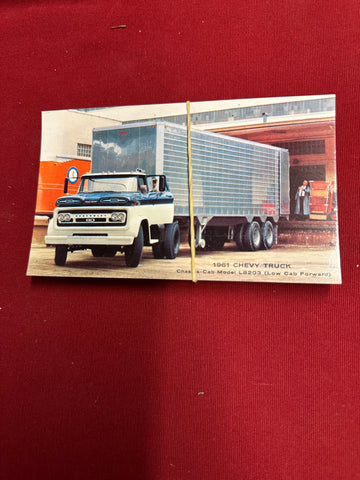 1961 CHEVROLET NOS POST CARD