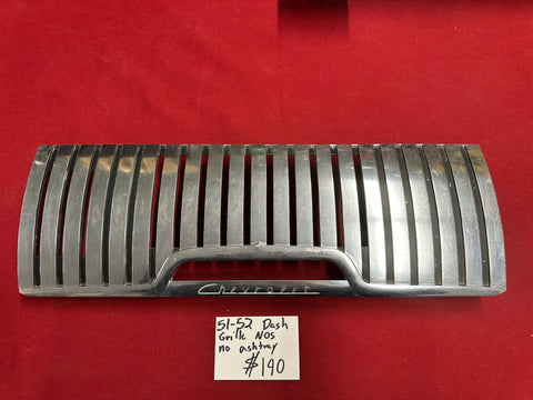 1951-52 CHEVROLET NOS DASH GRILLE PIECE NO ASHTRAY