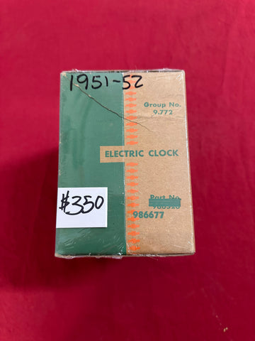 1951-52 CHEVROLET NOS ELECTRIC CLOCK