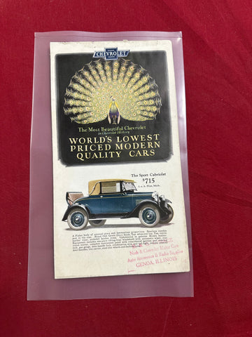 THE MOST BEAUTIFUL CHEVROLETS IN HISTORY BROCHURE