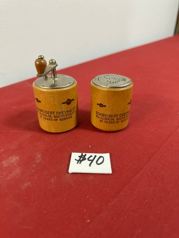 CHEVROLET SALT AND PEPPER SHAKERS