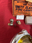 1946-48 CHEVROLET NOS UTILITY FOG LIGHTS ONE AMBER ONE RED