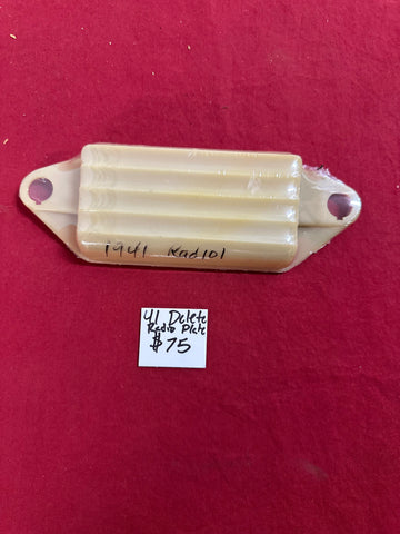 1941 CHEVROLET NOS RADIO DELETE PLATE