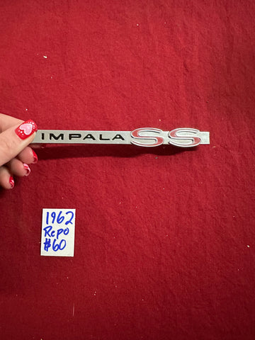 1962 CHEVROLET REPO IMPALA SS EMBLEM