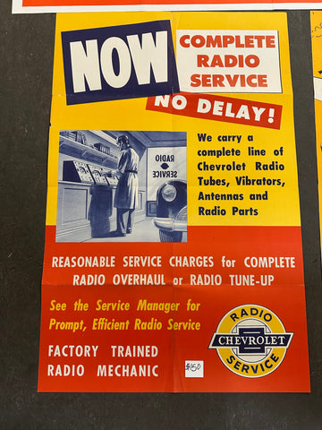 CHEVROLET RADIO POSTER