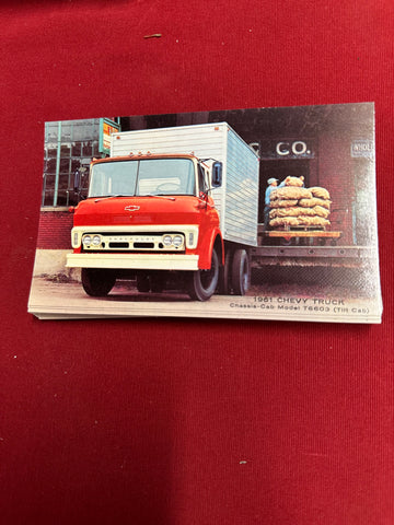 1961 CHEVROLET POST CARD