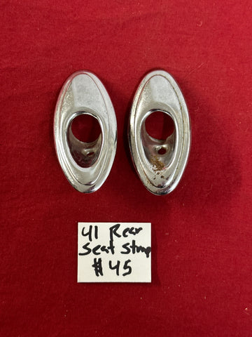 1941 CHEVROLET REAR SEAT STRAP BEZELS