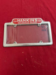 HANKINS CHEVROLET LICENSE PLATE FRAMES PAIR