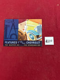 FEATURES OF THE NEW CHEVROLET BOOKLET