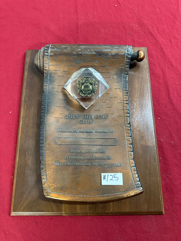 CHEVROLET DEALERSHIP RETAIL SERVICES MANAGEMENT AWARD WALL PLAQUE