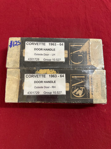 1963-64 CHEVROLET NOS CORVETTE DOOR HANDLES PAIR