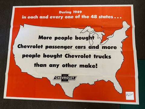 1949 CHEVROLET USA POSTER