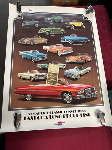 CHEVROLET CONVERTIBLE POSTER