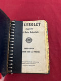 1950-54 CHEVROLET FLAT RATE SCHEDULE BOOKLET
