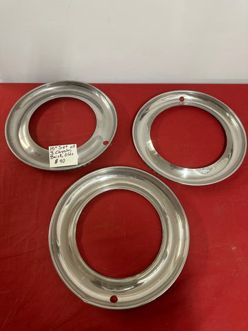 15” SET OF THREE BEATY RINGS FOR CHRYSLER, BUICK, OLDSMOBILE