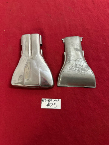 1953-54 CHEVROLET NOS EXHAUST EXTENSION MISSING BRACKET AND BOX