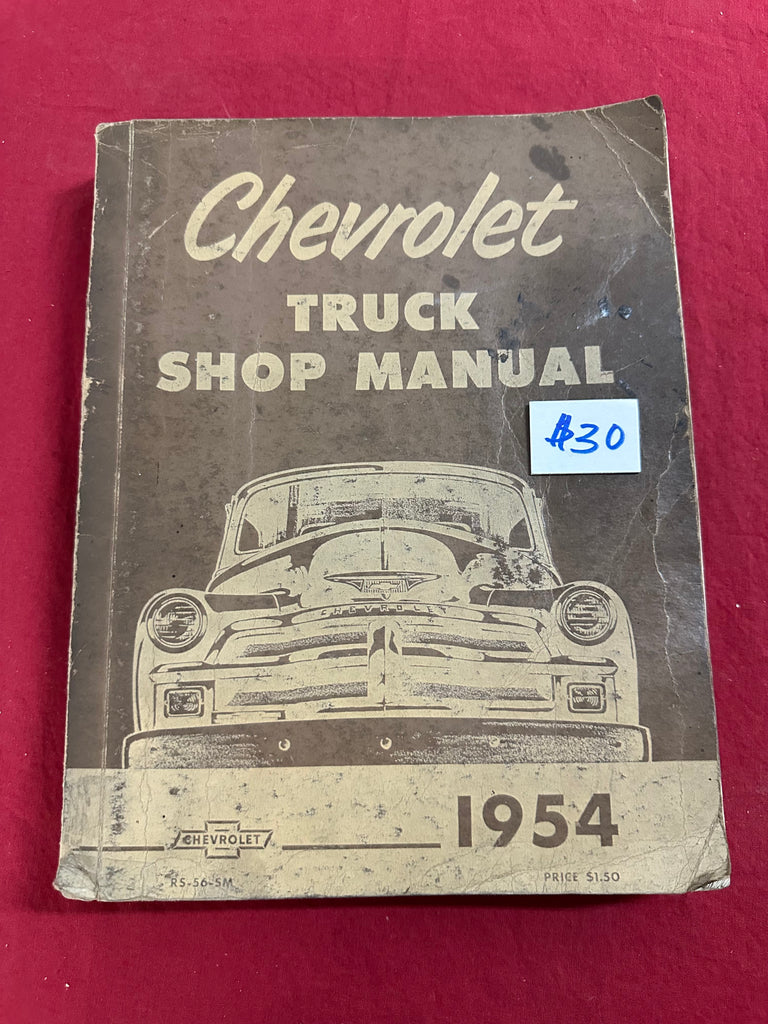 1954 CHEVROLET TRUCK SHOP MANUAL Forbush Vintage Auto Parts