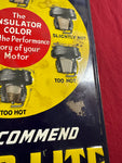 ORIGINAL AUTO-LITE SPARK PLUGS TIN SIGN
