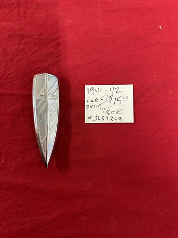 1941-42 CHEVROLET LOWER GRILLE TRUCK EMBLEM?