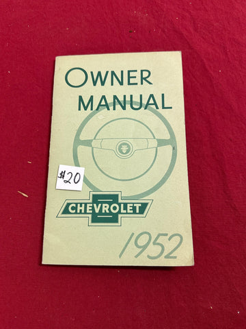 1952 CHEVROLET OWNERS MANUAL