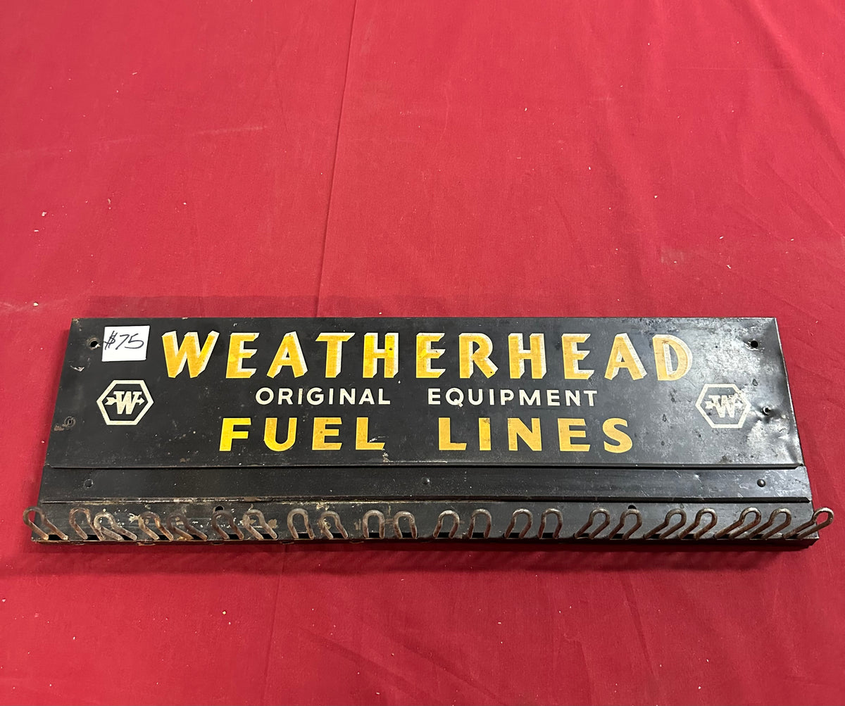 WEATHERHEAD FUEL LINES DISPLAY SIGN – Forbush Vintage Auto Parts