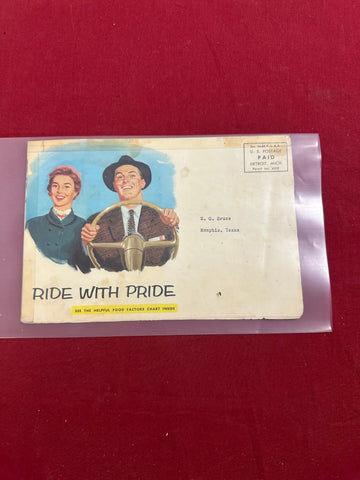RIDE WITH PRIDE ADVERTISEMENT