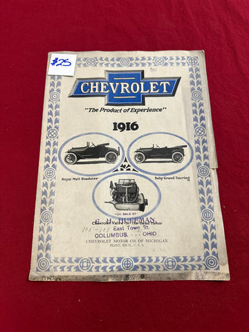 1916 CHEVROLET MAGAZINE